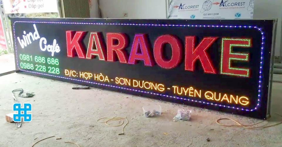 bảng hiệu karaoke - mẫu 1