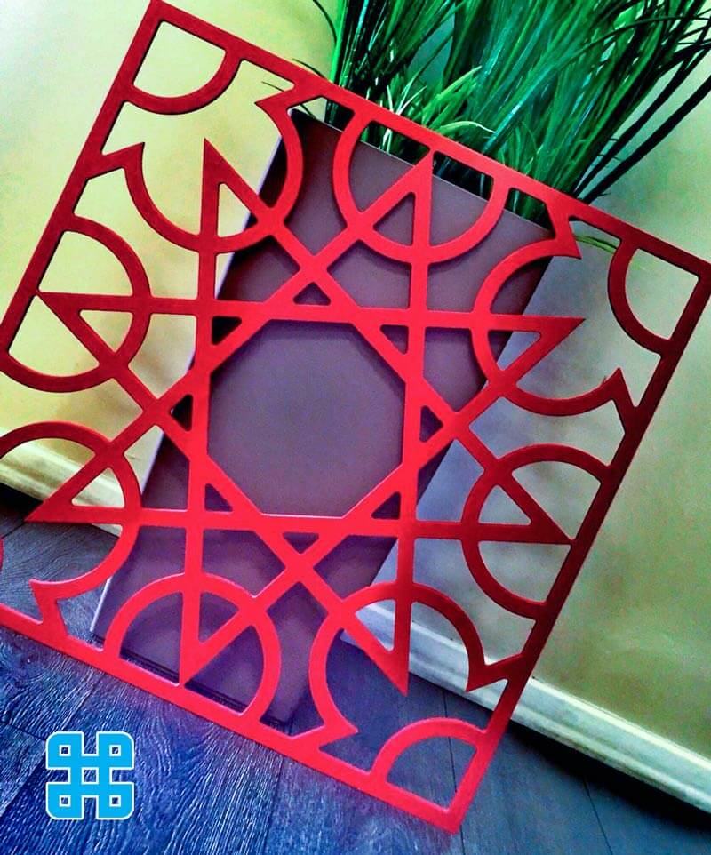 vách ngăn nhựa cnc cao cấp màu đỏ