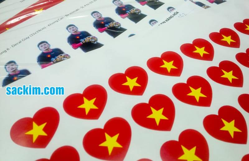 In sticker cắt bế rời