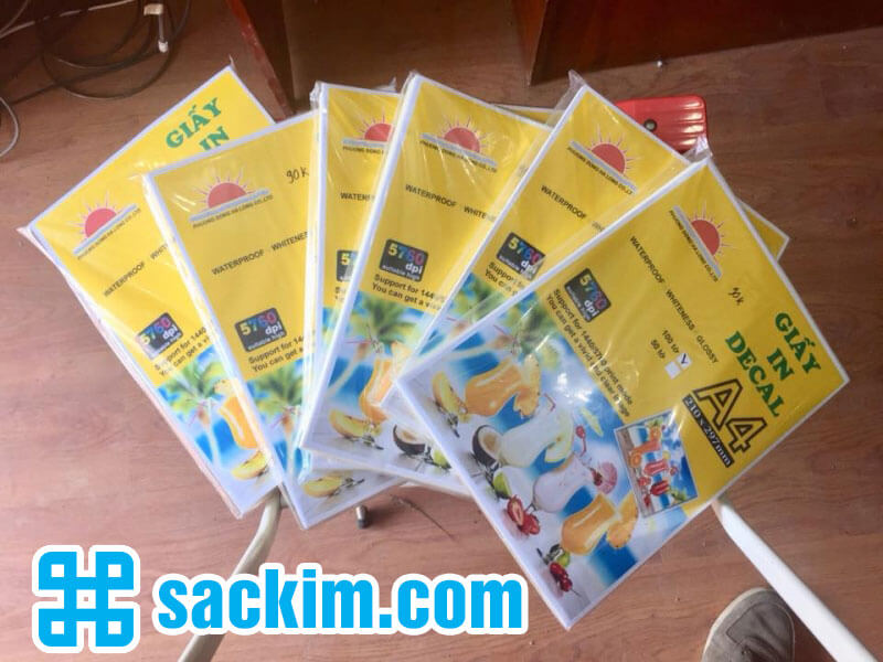 In giấy decal A4