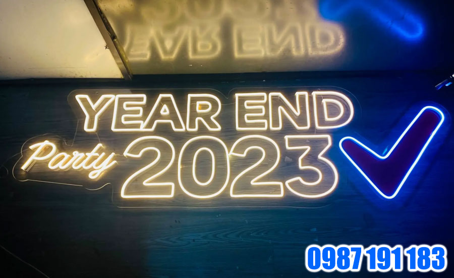 Mẫu backdrop làm bằng đèn neon đẹp