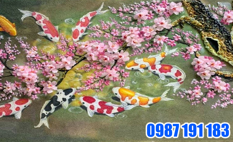 Dòng tranh cá chép được nhiều gia chủ tuổi Bính Tý yêu thích