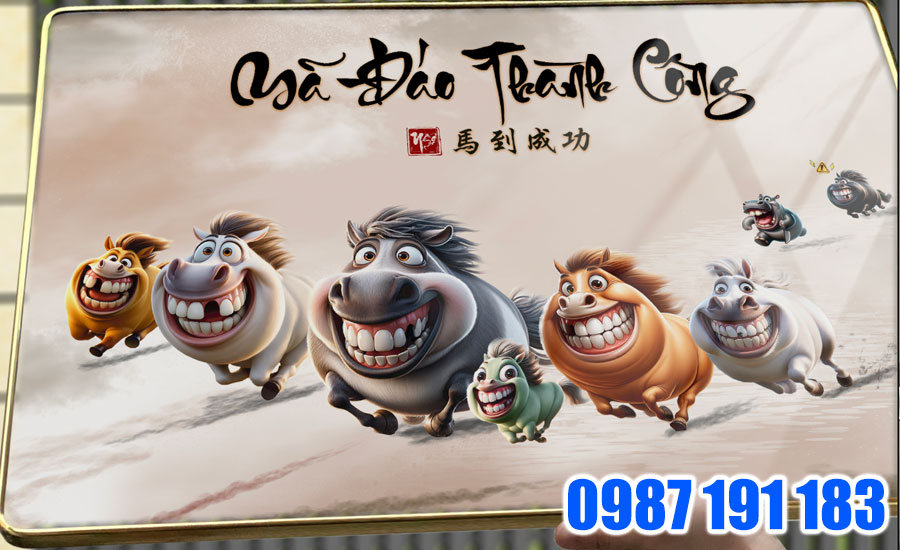Tranh mã đáo thành công sẽ phù hợp với những người mệnh Hỏa