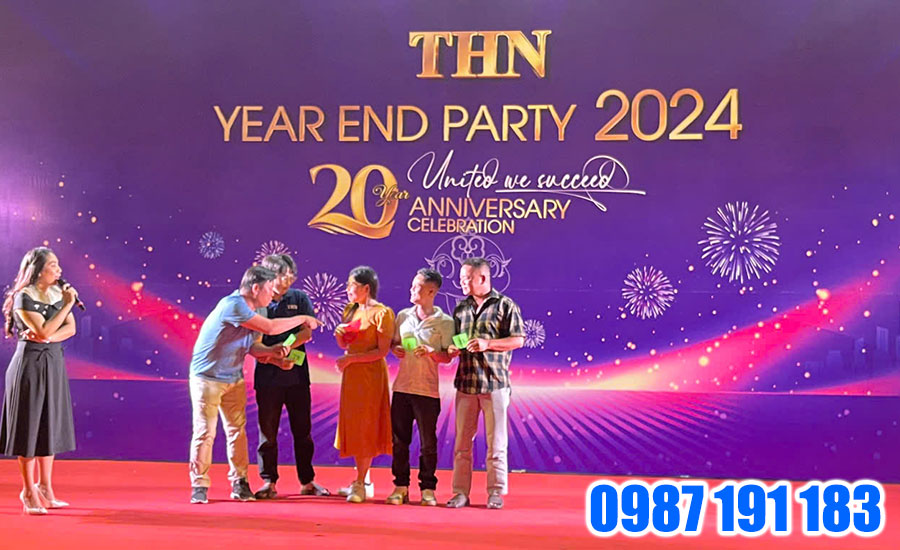 Hầu hết các chương trình tất niên, YEP của công ty hiện nay đều sử dụng backdrop
