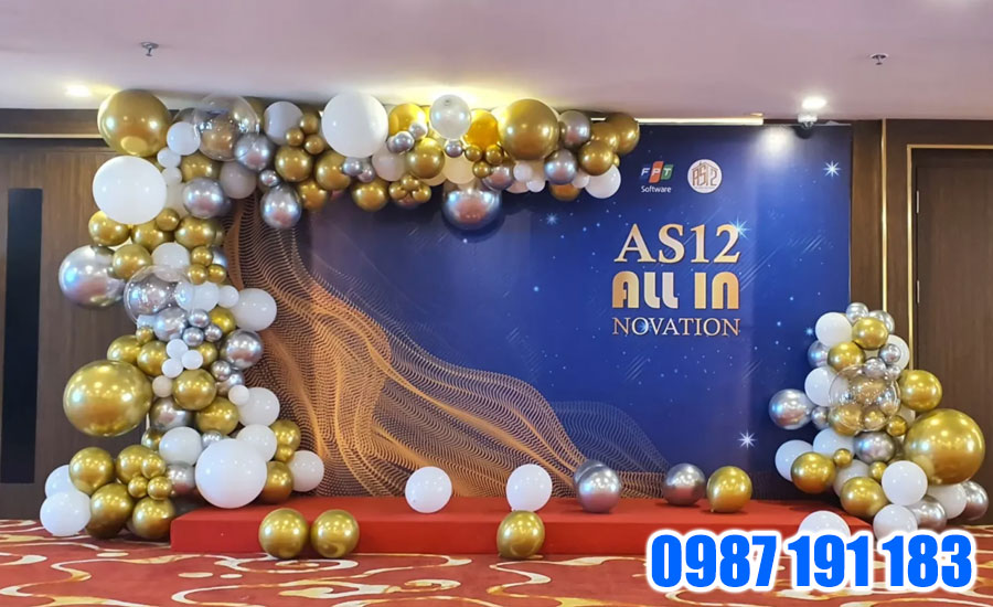 Mẫu backdrop thường đặt ở các ở các trung tâm tổ chức chương trình, hội nghị