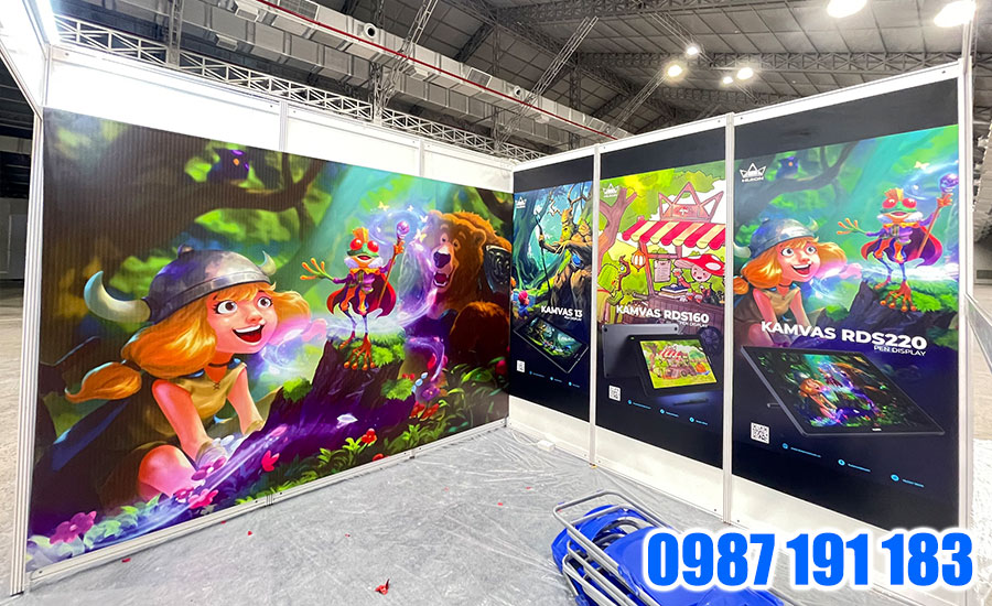 Background sẽ là nơi khách mời chụp hình rất đẹp