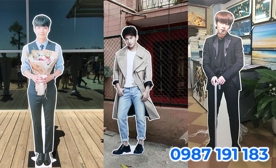 Mẫu sản phẩm standee mô hình sau khi được hoàn thiện