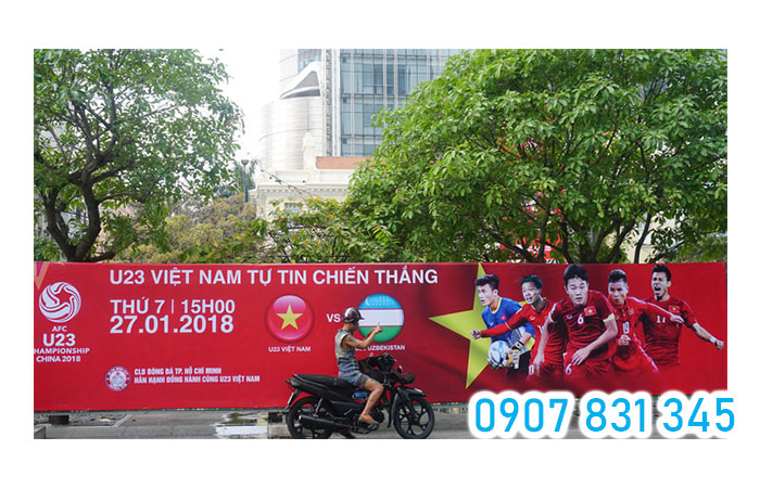 Mẫu băng rôn cổ vũ bóng đá cho đội tuyển Việt Nam ở giải U23 châu Á
