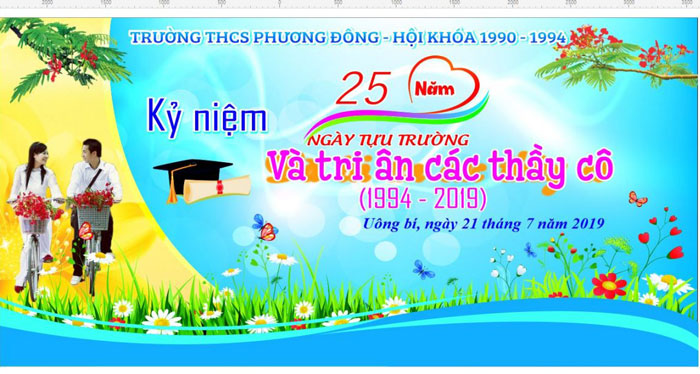 Mẫu backdrop họp lớp 1