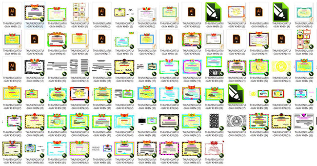 Tải 10+ mẫu khung giấy khen vector đẹp file AI, EPS, PNG