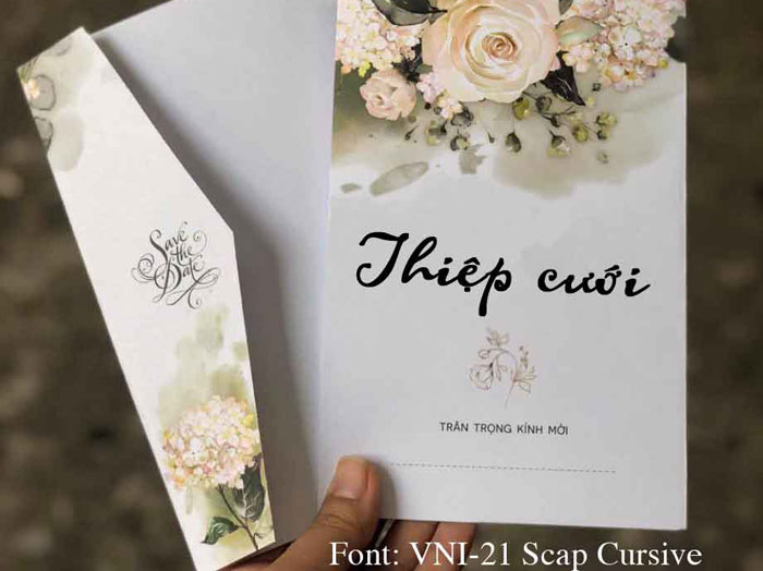 Font thiệp cưới VNI-21 Scap Cursive