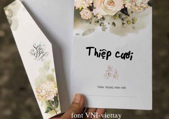 Font thiệp cưới VNI-Viettay