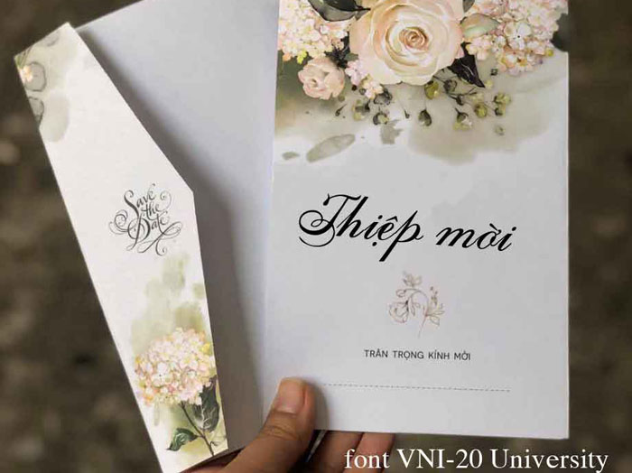 Font thiệp cưới VNI-20 University