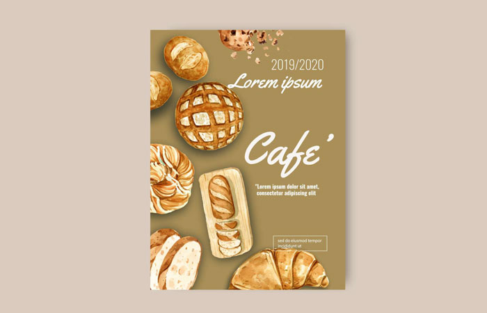 Download miễn phí mẫu poster bánh mì vector AI, EPS, PSD