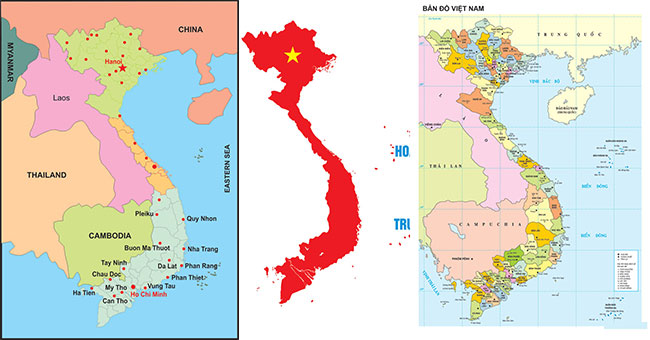 Tải 5+ mẫu bản đồ Việt Nam vector file AI, Corel, PSD