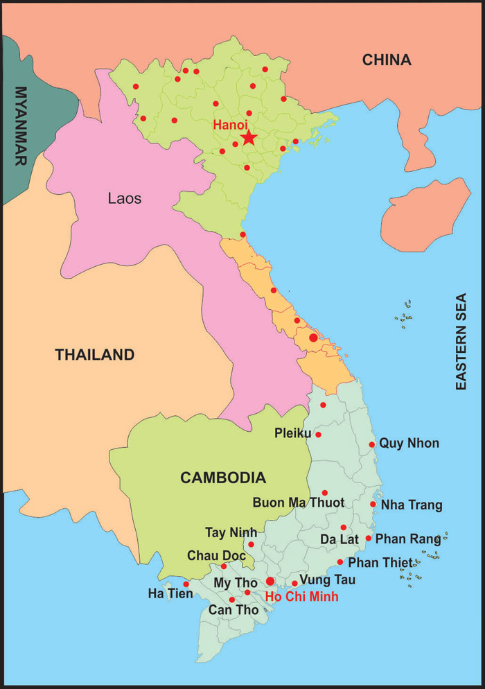 Hình ảnh bản đồ Việt Nam vector 04