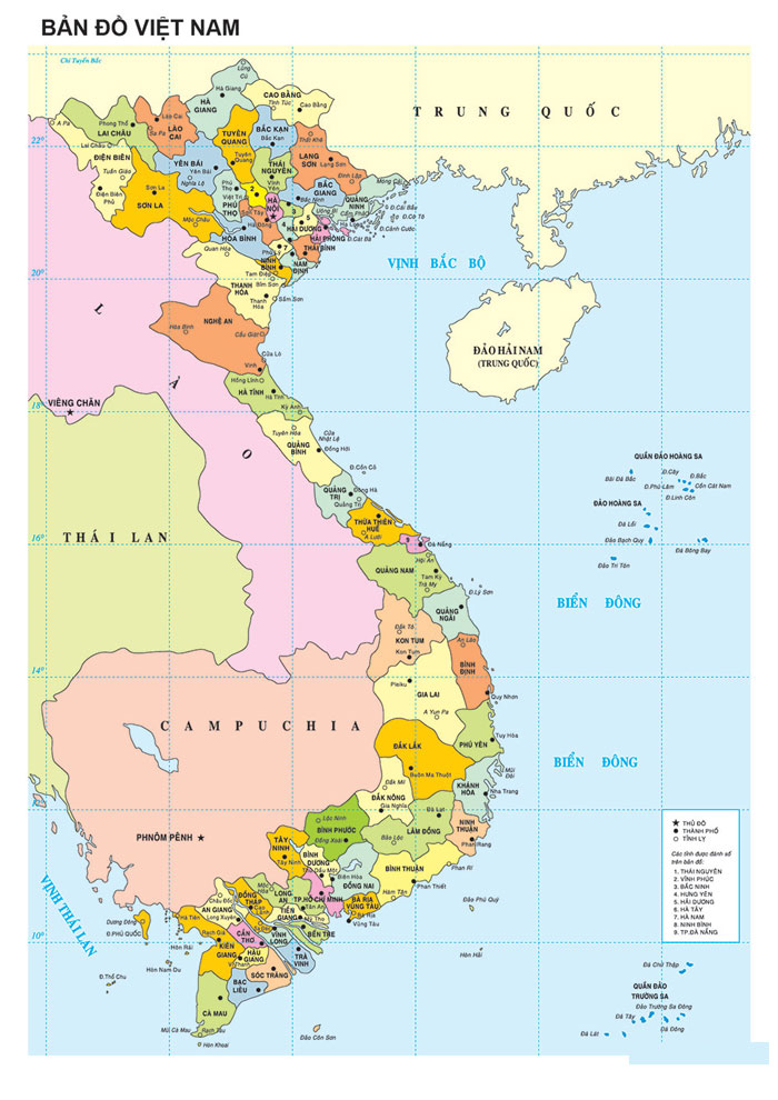 Hình ảnh bản đồ Việt Nam vector 05