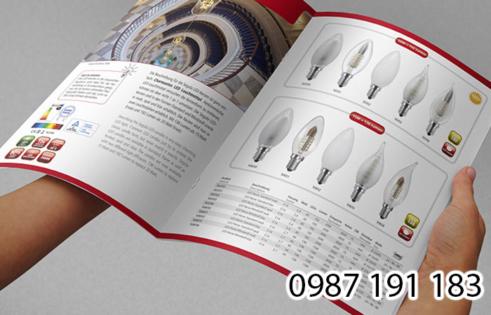 Catalogue hiện nay được đặt in nhiều để quảng bá thông tin sản phẩm