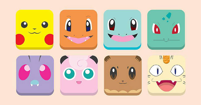 Top 20+ mẫu sticker Pokemon vector đẹp, chất, ngầu, cute