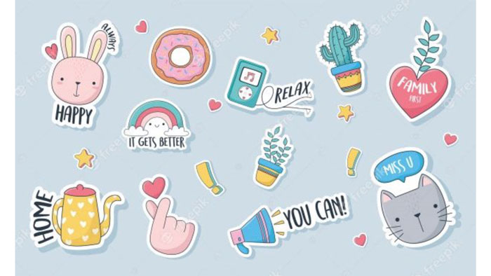 Cute Sticker Images - Free Download on Freepik