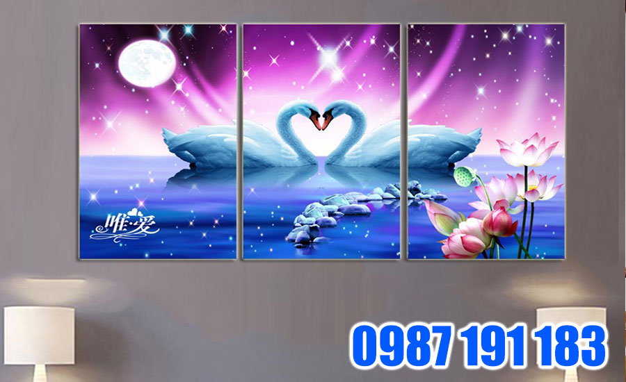Mẫu tranh treo tường phòng ngủ cho đôi vợ chồng