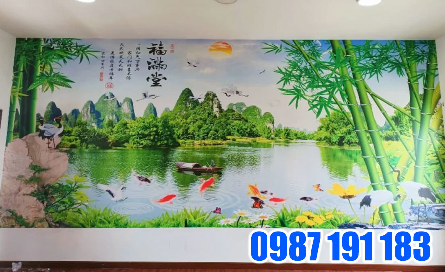 Phòng thờ là không gian tôn nghiêm trong gia đình thường được sử dụng để treo tranh