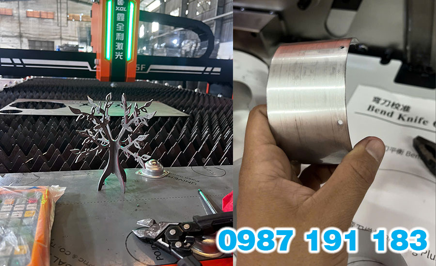 Các chi tiết 3D được làm bằng máy cắt inox laser