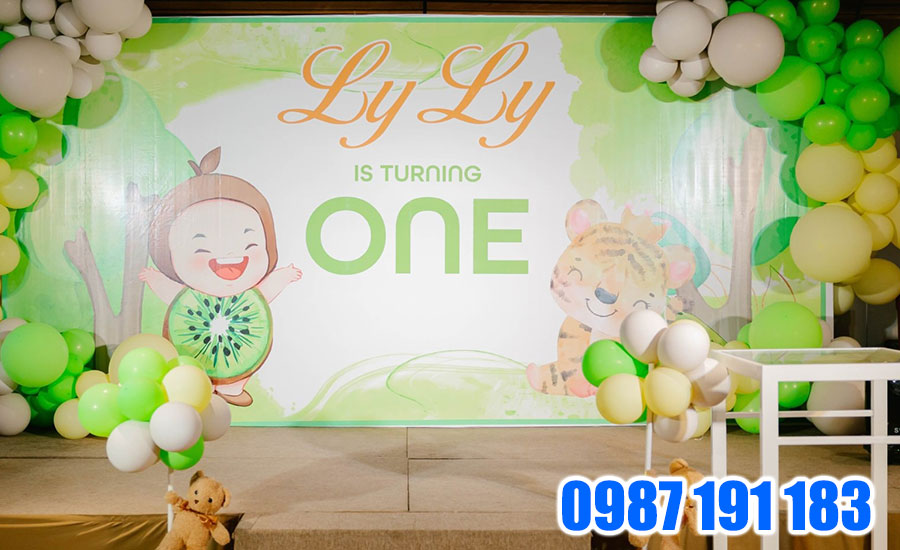 Mẫu backdrop sinh nhật bé gái 01