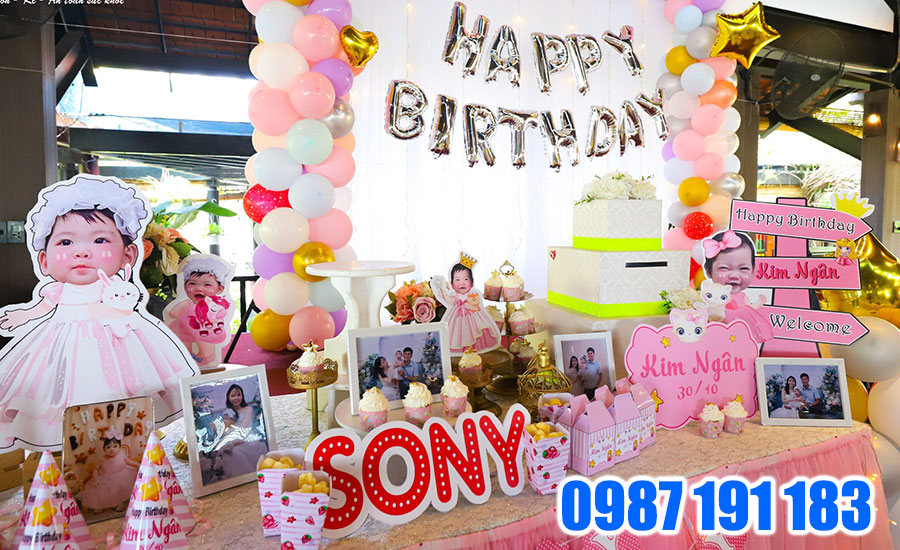 Mẫu backdrop sinh nhật bé gái 03