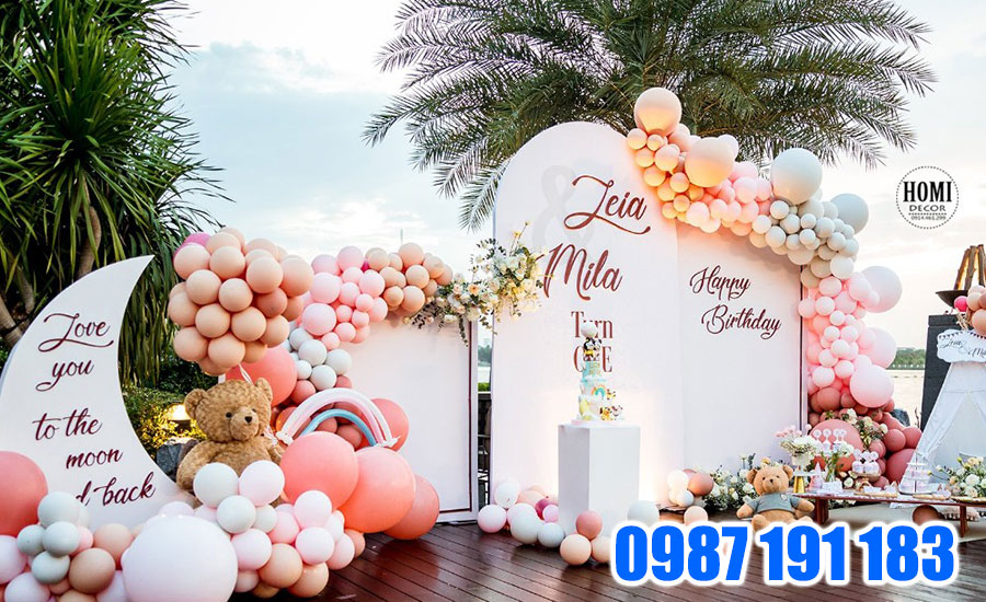 Mẫu backdrop sinh nhật bé gái 05