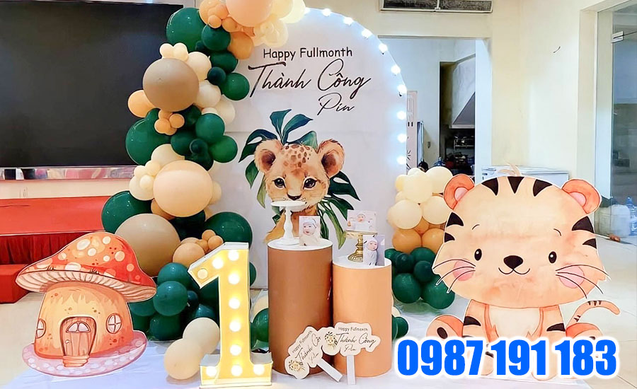 Mẫu backdrop sinh nhật bé trai 04
