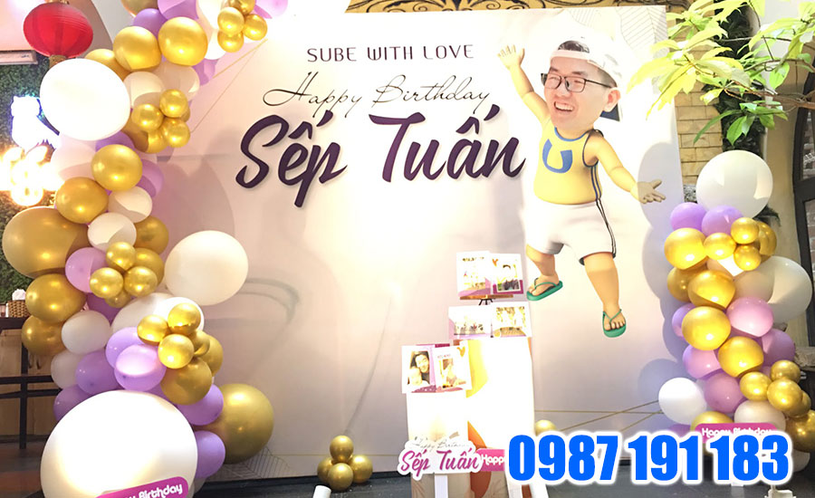 Mẫu backdrop thiết kế sang trọng 01
