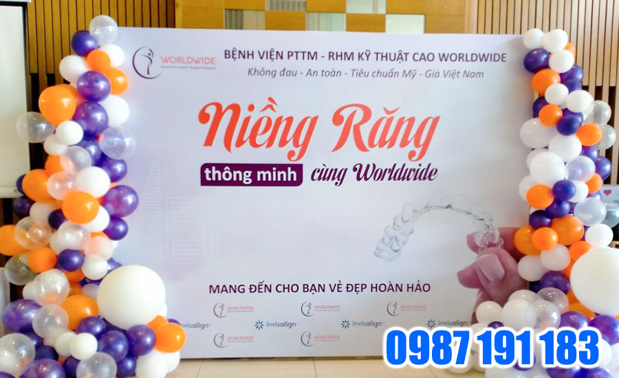 Những thông tin cơ bản có trên backdrop khai trương