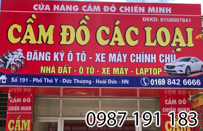 Mẫu bảng hiệu cầm đồ các loại đẹp ở Hà Nội
