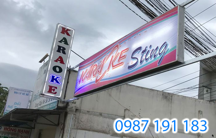 Mẫu bảng hiệu của quán karaoke Sting
