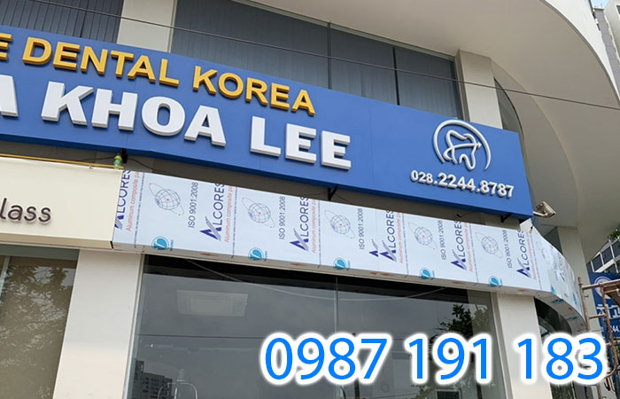 Mẫu bảng hiệu quảng cáo dịch vụ phòng nha đến từ Hàn Quốc