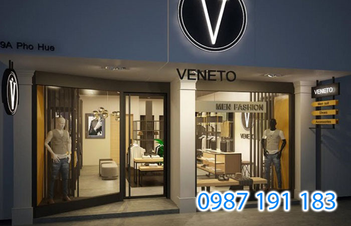 Mẫu biển quảng cáo cực kỳ sang trọng của thương hiệu Veneto