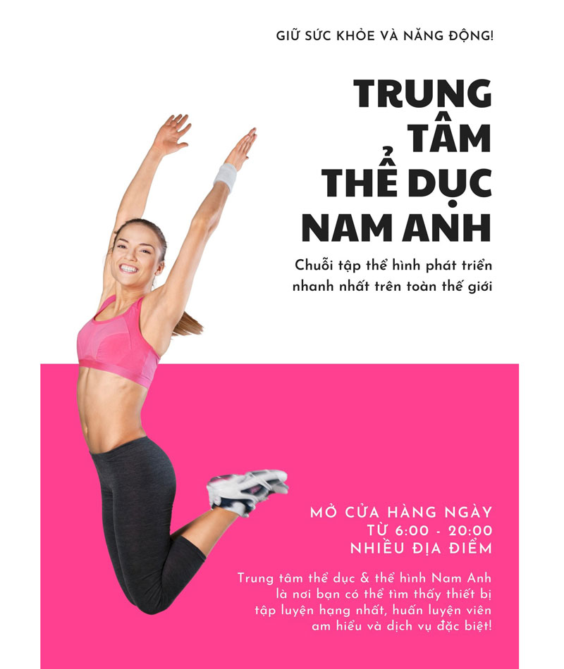 Mẫu tờ rơi quảng cáo cho trung tâm thể dục dạy môn yoga
