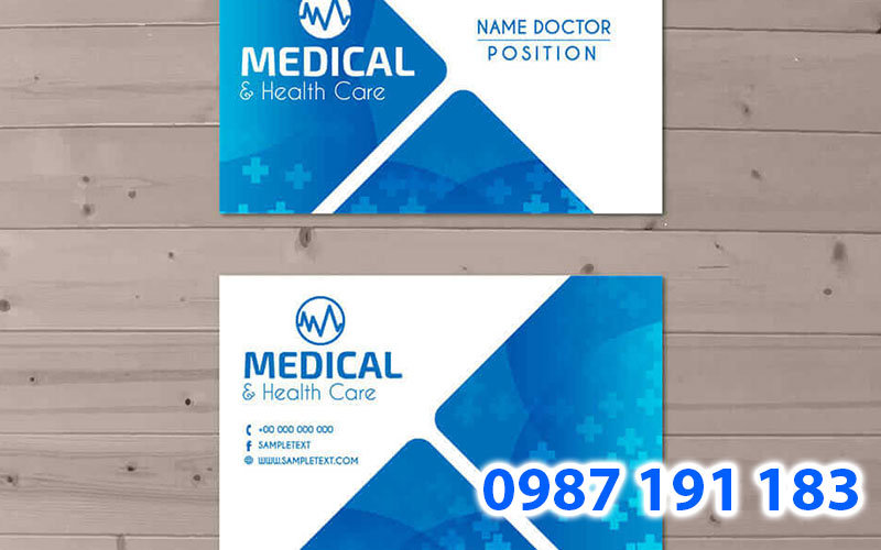 Mẫu name card cá nhân của bác sĩ y khoa