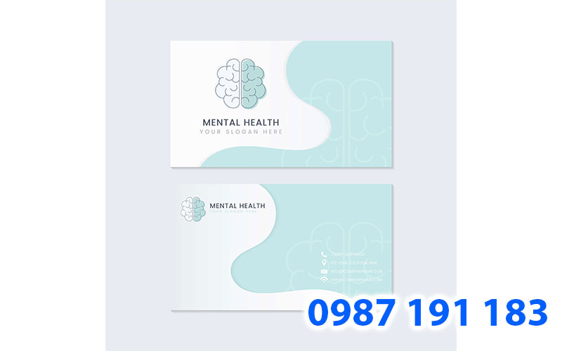 Mẫu name card của bác sĩ chuyên khoa tâm thần