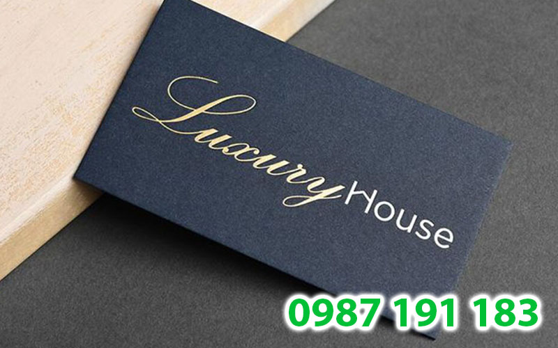 Mẫu name card đẹp của thương hiệu Luxury House
