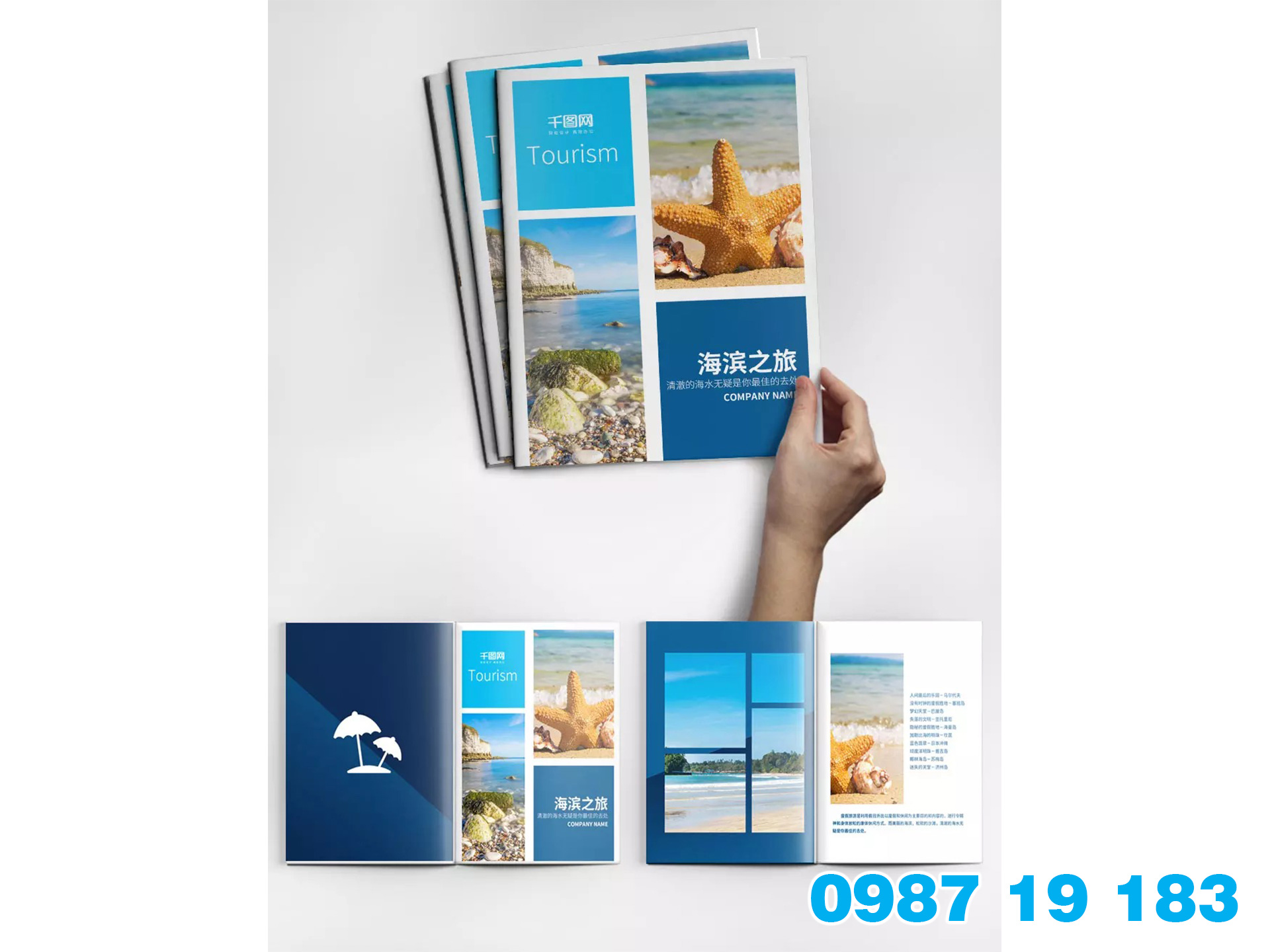 Mẫu brochure giới thiệu thông tin về công ty du lịch
