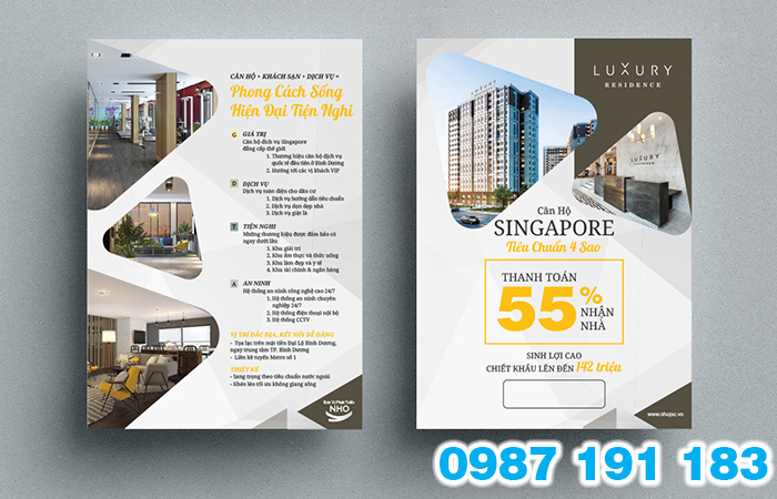 Mẫu brochure khách sạn sẽ tăng tính nhận diện thương hiệu cho khách sạn của mình