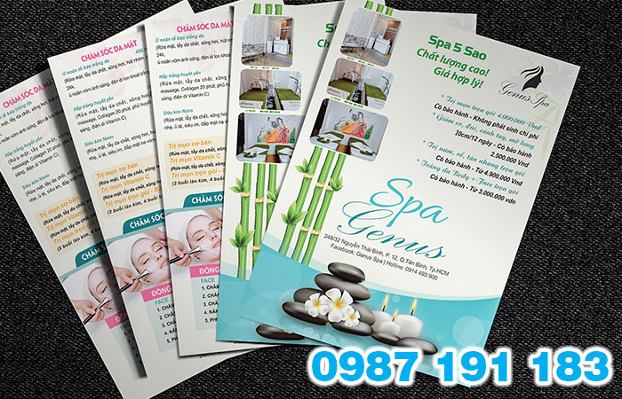 Mẫu brochure spa sẽ giúp giới thiệu cho các trung tâm spa, làm đẹp