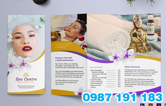 Mẫu thiết kế brochure spa đẹp ấn tượng 04