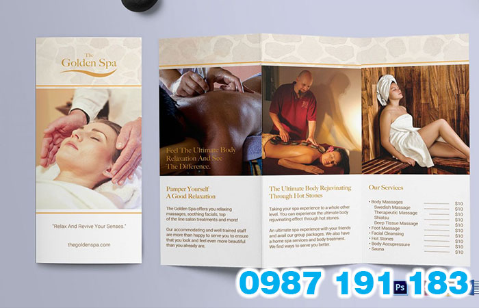 Mẫu thiết kế brochure spa đẹp ấn tượng 10