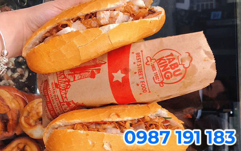 Mẫu túi giấy đựng bánh mì 11