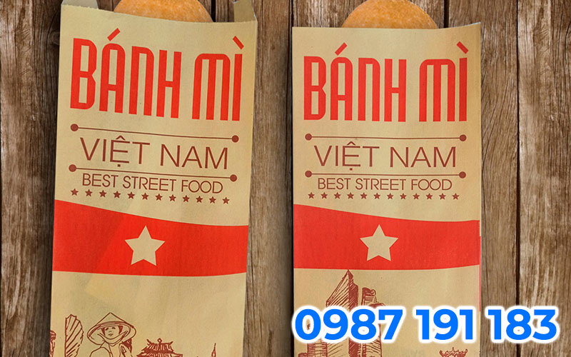 Mẫu túi giấy đựng bánh mì 14