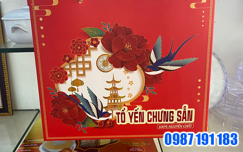 Mẫu túi giấy đựng yến sào 03