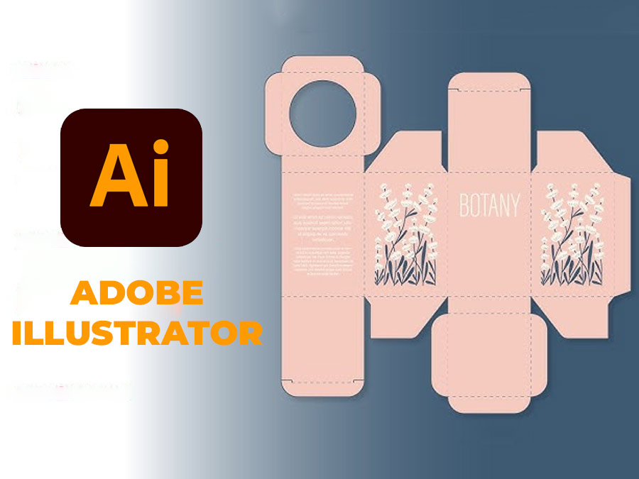 phần mềm Adobe illustrator (AI) thiết kế hộp giấy